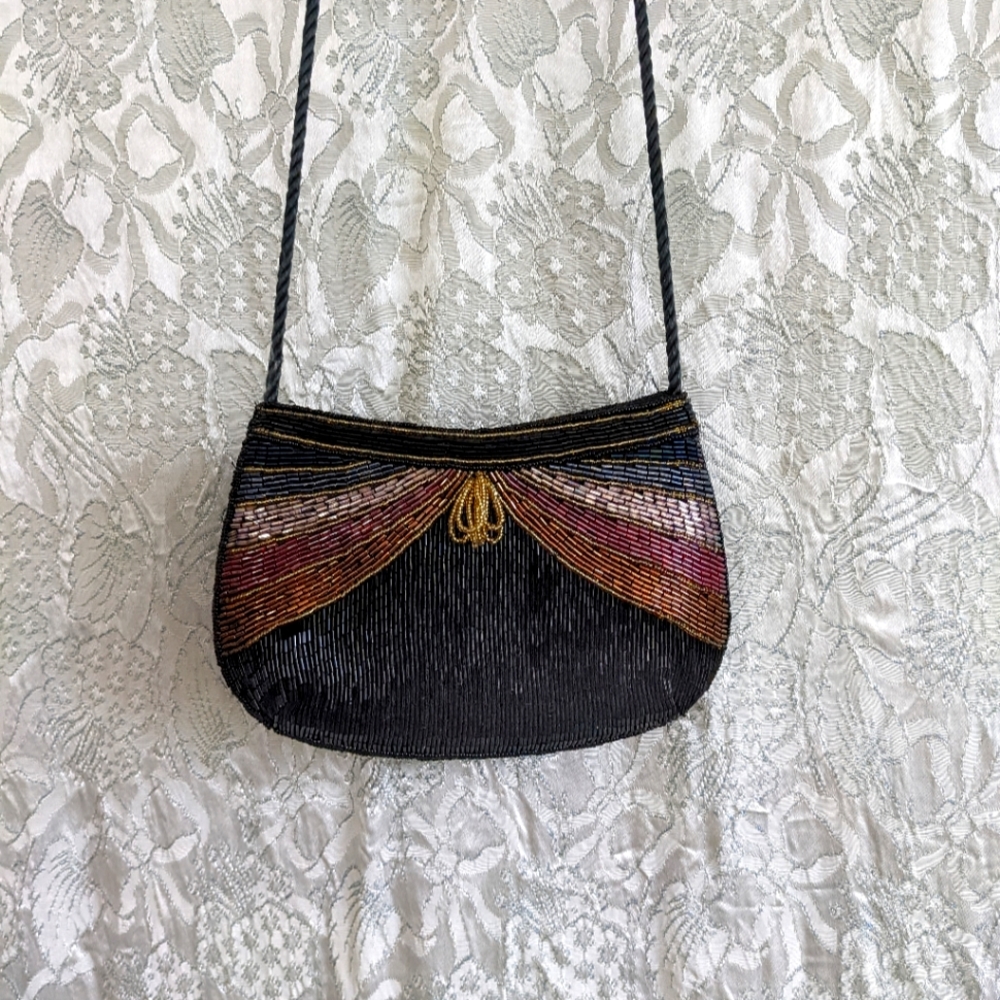 Multicolor Vintage Beaded Purse